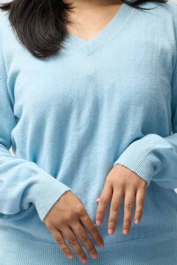 Pure Cashmere blue Pullover